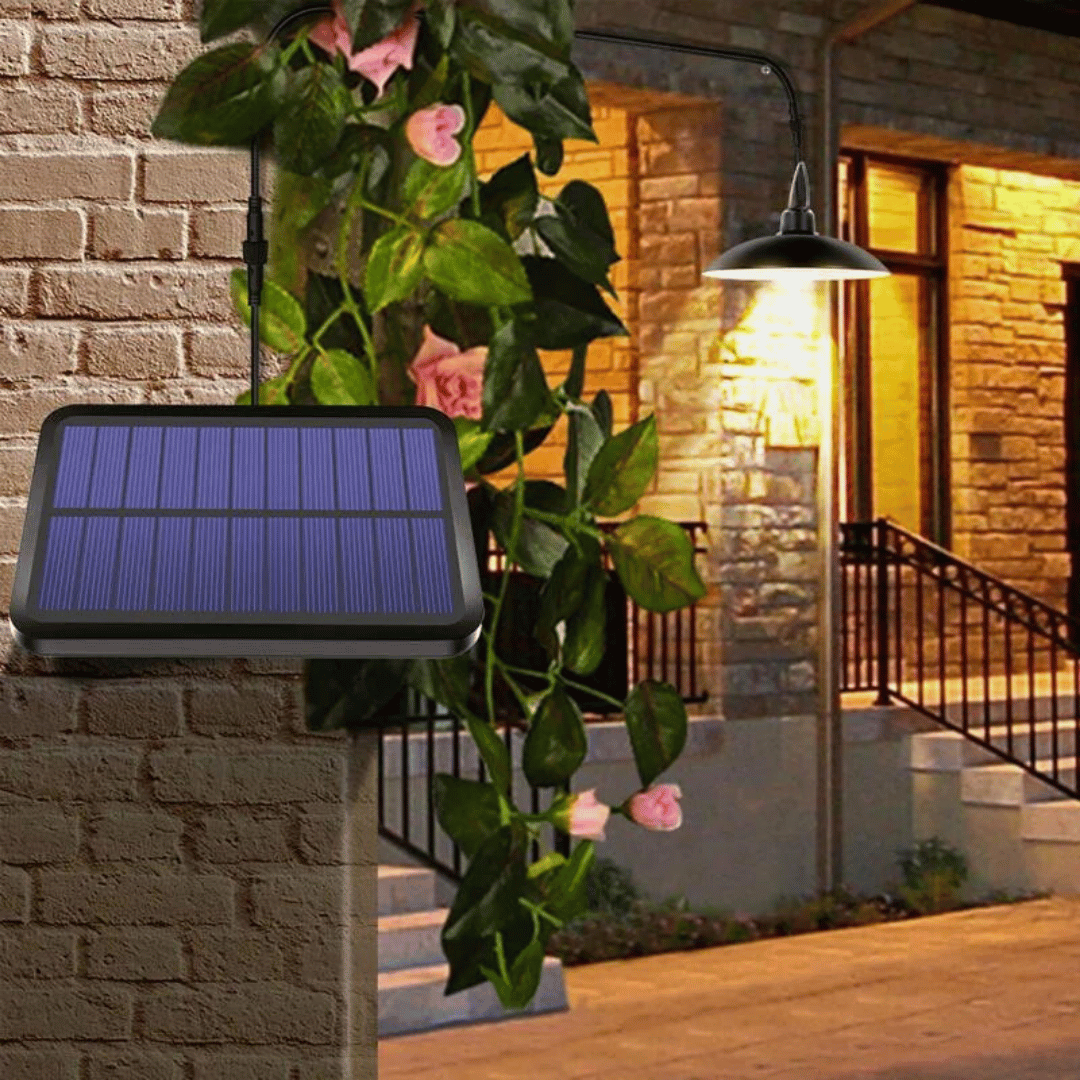 SOLARNI LUSTER SA LED PANELOM